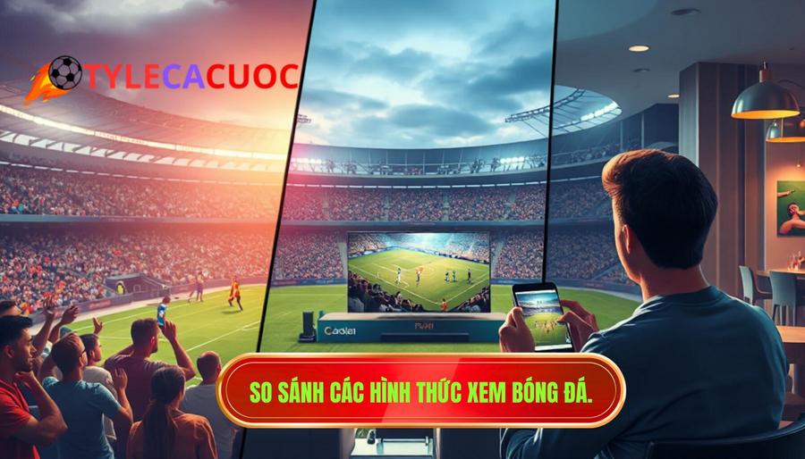Bảng so sánh các hình thức xem bóng đá phổ biến hiện nay